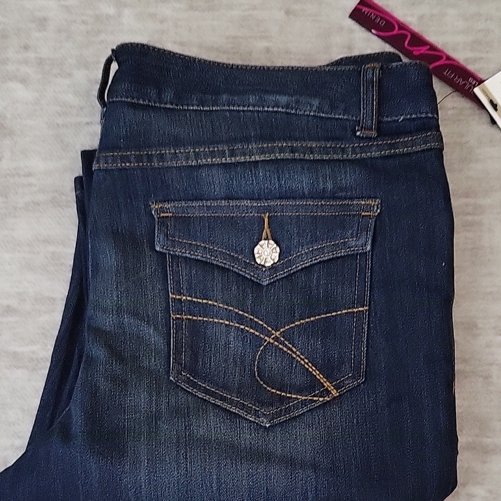 INC International Concepts Dark Indigo Boot Cut Jeans - Picture 6 of 7